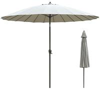 JCNAGXY 2.7m Patio Parasol Outdoor Sun Umbrella Market Table Umbrellas with Push Button Tilt and Crank for Garden, Lawn, Deck, Backy