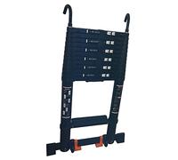 JCNAGXY 5,5 m/5,1 m/4,7 m/3,9 m/3,5 m/2,7 m/2.Échelle télescopique avec Crochets, échelles télescopiques Hautes en Aluminium Noir pour loft avec Barre stabilisatrice, Charges 150 kg