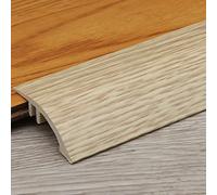 JCNAGXY Bénéfice de transition du sol en bois vers le carreau, auto-adhésif PVC Seuil en plastique réducteur descendre de 3/4 de pouce pour le sol en vinyle des étages inégaux, moulure de garniture de