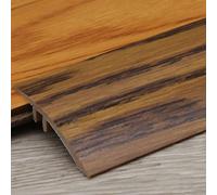 JCNAGXY Bénéfice de transition du sol en bois vers le carreau, auto-adhésif PVC Seuil en plastique réducteur descendre de 3/4 de pouce pour le sol en vinyle des étages inégaux, moulure de garniture de