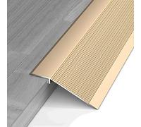 JCNAGXY Brasse de Transition de Porte, Plancher de Sol en Vinyle de Plancher inégal Rampe/réducteur pour la Porte extérieure intérieure, moulure de Garniture de Bord en métal imperméable sans