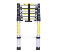 JCNAGXY Échelle d'extension d'échelle télescopique extérieure 8m/ 6. 2m/ 5m/ 3. 8m/ 2.6m, échelle télescopique Pliante en Aluminium Robuste, échelle d'extension pour Grenier de