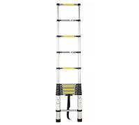 JCNAGXY Échelle télescopique de 6,2 m/5 m/3,8 m/3,2 m/2,6 m de Haut, échelle télescopique Pliante, échelle à rallonge Robuste pour Camping-Car, loft, Maison Grenier, Charges 150 kg