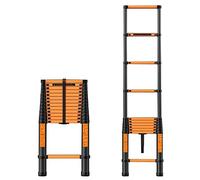 JCNAGXY Échelle télescopique de 8 m, 7 m, 6 m, 5 m, 4 m, 2 m, Pieds antidérapants, échelles à rallonge télescopiques en Aluminium pour Les Entreprises de toiture, la Maison, Les travaux extérieurs en