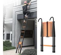 JCNAGXY Échelle télescopique en Aluminium de 8 m/7 m/6 m/5 m/4 m/3,5 m/2 m, échelle Pliante à Extension avec Crochets pour Entreprise de toiture/Travail en extérieur/Usage Domestique, capacité