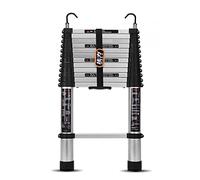 JCNAGXY Échelle télescopique Pliante Professionnelle, escabeau à Un Bouton pour Tente/Bureau/toiture, 6,9 Pieds/8,9f/10,8 pieds/12,8 pieds/13,8 pieds/15,1 pieds/16,4 Pieds