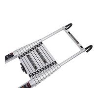 JCNAGXY Échelle télescopique Polyvalente avec Crochets, échelles à rallonge Pliables avec Barre stabilisatrice pour travaux extérieurs sur Le Toit de la Maison, du Camping-Car, Charge 150 kg