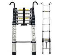 JCNAGXY Échelle télescopique pour Toit 8 m/7 m/6 m/5 m/4 m/2 m/1 m de Haut, échelles télescopiques en Aluminium avec Crochet Amovible, capacité de 330 LB
