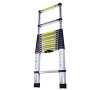 JCNAGXY Échelle télescopique Robuste de 8 m/7 m/6,2 m/5 m/4,2 m/3,8 m/2,6 m de Haut, échelle télescopique Pliante en Aluminium pour Toit de Camping-Car, Grenier, Maison extérieure, Charge 150 kg