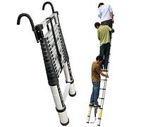 JCNAGXY Échelles Extensibles télescopiques de 8 m, 6 m, 5 m, 3,8 m, 3,2 m, échelle télescopique en Aluminium avec Crochet, échelle d'extension pour Les Entreprises de toiture, Usage Domestique,