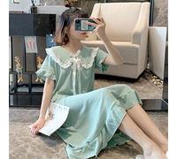 JCNAGXY Female Pajamas Sets Summer for Women Casual Turn-Down Collar Shirt Long Sleeve Top Long Pants Sleepwear