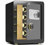 JCNAGXY Fireproof Waterproof Security Home Fireproof Secret Cash Mechanical Code Key Lock Steel Off