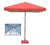 JCNAGXY Garden Parasol Sun Umbrella Patio Commercial Use Patio Umbrella with 20kg Base, Bistro Dust-Proof Outdoor Market Table Umbrella, Four Height Adjustable Ribs