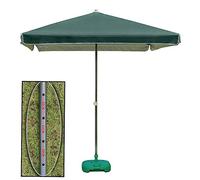 JCNAGXY Garden Parasol Sun Umbrella Patio Commercial Use Patio Umbrella with 20kg Base, Bistro Dust-Proof Outdoor Market Table Umbrella, Four Height Adjustable Ribs
