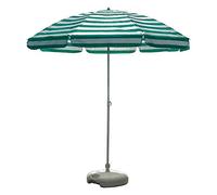 JCNAGXY Garden Parasol Sun Umbrella Patio Green Striped Patio Umbrella, 7.2 Feet Lawn Deck Outdoor Waterproof Umbrella, for Beach Picnics Outside Parties, Oxford Cloth