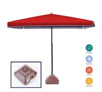 JCNAGXY Garden Parasol Sun Umbrella Patio Sun-Resistant Patio Umbrella with 4 Steel Ribs for Beach Laid-Back Evenings Outdoors Perfect Patio Upgrade UV Protection