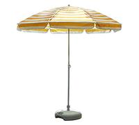 JCNAGXY Garden Parasol Sun Umbrella Patio Yellow Striped Patio Umbrella, 7.2 Feet Beach Garden Outdoor Umbrella, Sun Protection and UV Protection, Easy to Assemble