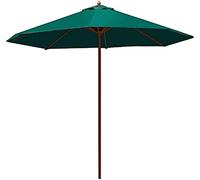 JCNAGXY Garden Patio Umbrellas Sun Shade Umbrella Wooden Parasol Foldable UV Protection Beach Pool Patio Tent Canopy Sun Shelter Tent