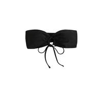 JCNAGXY Haut de Bikini Bandeau sans Bretelles pour Femme avec Anneau découpé, noué sur Le Devant, Haut de Maillot de Bain froncé