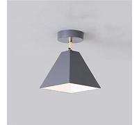 JCNAGXY Indoor Chandelier, Grey Cast Iron Intelligent LED Human Body Induction Lamp, Ceiling Lamp in Three Shapes, Ceiling Lamp in Bedroom Kitchen Corridor Balcony Entrance Porch Cloakroom, Thread, 3