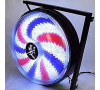 JCNAGXY Lantern Solar Lantern Outdoor, Light Outdoor Barbers Polon LED Brounds, éclairage de coiffure rotative Bar Salon de beauté Signal étanche la lampe murale murale 42 cm lampe murale extérieure D