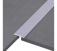 JCNAGXY Métal de Transition de Sol, Bandes de Moulage en T de 40 mm de Largeur Gris Blanc Gris Gaps Capuche/Couture de Couture pour Le Sol en Vinyle en stratifié, intervalle/Garniture de Bordure