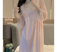 JCNAGXY Nightgowns Les Femmes s'inclinent exquise à la Mode élégante des vêtements de Nuit élégants Cols carrés de Nuit de Nuit Doux Princesse