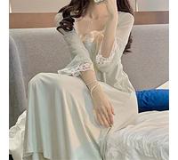 JCNAGXY Nightgowns Les Femmes s'inclinent exquise à la Mode élégante des vêtements de Nuit élégants Cols carrés de Nuit de Nuit Doux Princesse