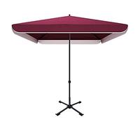 JCNAGXY Outdoor Commercial Parasols, Large Square Garden Parasols, Anti-Pinch, Easy to Open and Close Courtyard Umbrellas, Sunshade and Rainproof Parasol with Four Height Adjustment