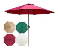 JCNAGXY Outdoor Parasol Umbrella 10Ft/9Ft Table Tie Zhu with Crank Patio Umbrella Outdoor Sun Protection Portable Detachable for Garden, Lawn & Pool Parasol
