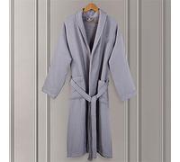 JCNAGXY Peignoir pour Hommes de Coton Pur Masculin épaississement de Couleur de Couleur de la Maison Peignoir Absorbant