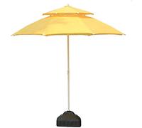 JCNAGXY Portable parasols 9' Beach/Pool/Garden/Patio Umbrella Double Top, Water/UV-Resistant Market Outdoor Table Umbrella Outdoor Parasols