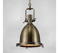 JCNAGXY Retro Pendant Light Industrial Lights and Country Dome/Bowl UFO Metal Bronze Shade Chandelier Ceiling Light for loft Living Room Restaurant Cafe Bar Counter Hanging Lamp Hard Wiring fixtures