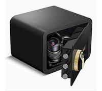 JCNAGXY Safe,Home Safe, Deluxe Electronic Digital Anti-Theft Safe, LCD Display, Emergency Override Key 20cm Black Finish Anti-Theft, Fireproof and Waterproof Smart Home Office Safe Key Safe