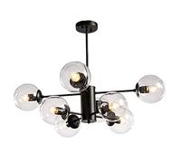 JCNAGXY Sputnik Chandelier 8 Lights Chandelier Ceiling Light Fixture Industrial Pendant Lighting Fixture for Kitchen Dining Room Living Room-Transparent Color 8 Lights