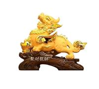 JCNAGXY Statue Decor Copper Office Living Room Entrance Home Feng Shui Decorations Crafts Ornaments Sculptures Statues (Color Right, Size : L)