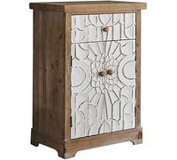 JCNAGXY Table de Chevet pour Chambre à Coucher en Bois Massif, Table de Chevet sculptée rétro française avec 1 tiroirs, Armoire latérale de canapé de Salon de Luxe légère avec Porte, Ancienne Armoire