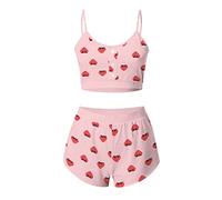 JCNAGXY Tracksuit pour Femmes 2 pièces Imprimer Le Pyjama de vol d'œil Set féminin