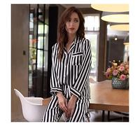 JCNAGXY Tracksuit Real Silk Pajama100% Sleek Vhes Sleepwear Femmes Pantalons de Pyjama à Manches Longues