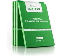 Jconly ARTFLY Stencil Tatouage Transfert, 100 Feuilles Papier Transfert Tatouage A4 pour Projets DIY et Imprimante