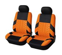 JCPDN Voiture Ensembles Housses Siège pour Renault Kangoo (I, II) 1997-2015 2016 2017 2018 2019,Confortable Respirant Imperméable Non Slip Couvre Sieges Interieur Accessoires,Orange-2-SEAT