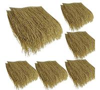 2e Génération Thermofusible Chaume Panneaux Paille,PE Ignifuge Et Plus Sûr,Postuler à Tiki Bar Hawaïen Parasol Abri Jardin Gazebo DéCoration De Toit(Size:30pcs,Color:Jaune Ordinaire)