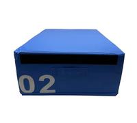 JCPSH Jump Box pour Enfants 4 en 1 Empilable Surface Antidérapante Intérieur en Mousse EPE pour L'entraînement Physique(Size:75 * 55 * 25cm(29.52 * 21.65 * 9.84in),Color:2 Blue)