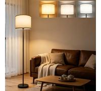 JCPYIUL Lampadaire Moderne Salon, Lampadaire avec Abat-Jour en Tissu, Interrupteur à Pied, Douille E27, pour Salon, Chambre