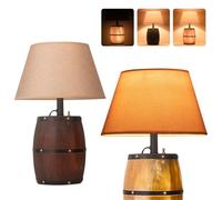 JCPYIUL Lampe de table antique en bois,Veilleuse table de chevet,Réglable en trois modes d'éclairage,Lampe de bureau moderne du milieu du siècle pour la chambre à coucher, la table de chevet
