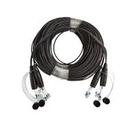 JCQXJJLWN Câble à fibre optique blindé TPU, LC UPC, cordon de raccordement flexible, monomode, 6/8 conducteurs, avec gaine de protection, 60 m, 80 m, 100 m, 120 m(8-core 8LC-8LC 80m)