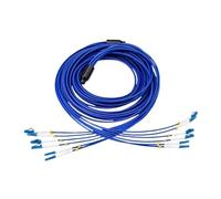 JCQXJJLWN Câble blindé LC for fibre optique Internet, 4, 6 ou 8 conducteurs, cordon de raccordement bleu monomode, FTTH, 120 m, 150 m(LC UPC 6-core 120m)