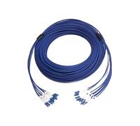 JCQXJJLWN Câble blindé LC for fibre optique Internet, 4, 6 ou 8 conducteurs, cordon de raccordement bleu monomode, FTTH, 120 m, 150 m(LC UPC 8-core 150m)
