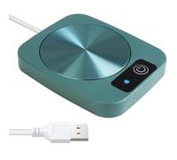 JCSJK Chauffe-tasse à café USB pour bureau, dessous de verre chauffant à 45 ℃ pour chauffer l'eau, le thé, le lait, le cappuccino, la maison, le bureau, cadeau pour les amateurs de café (vert)