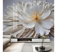 JCSMKFQ Papier peint mural 3D à motif de grands pétales idéal pour la décoration intérieure l'art mural et les stickers en tissu de soie.